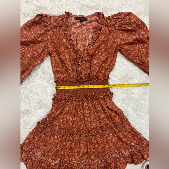 Floral Rust Dress - Picture 5 of 10